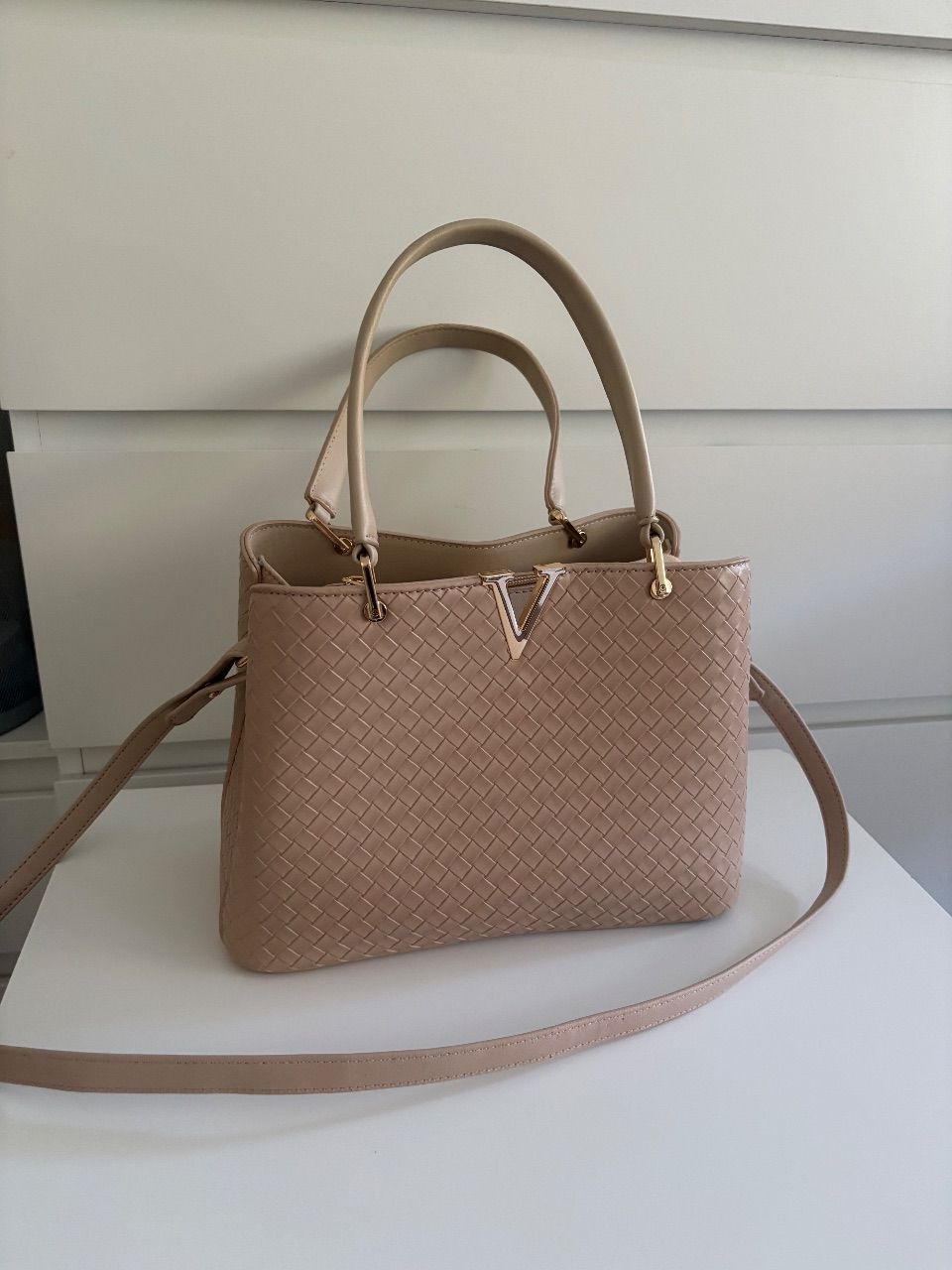 Ohne Marke Crossi Handtasche beige 