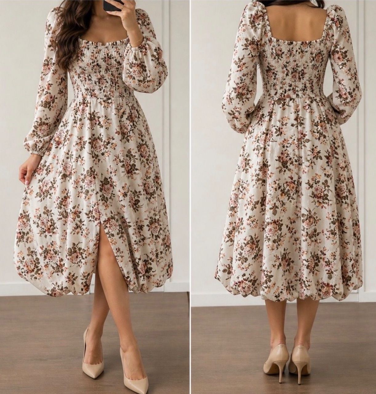 Blumen Sommerkleid  Size M