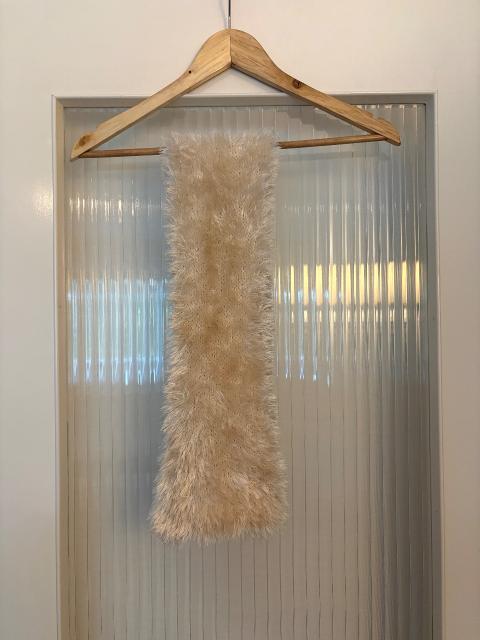 Ohne Marke Kinder Kuschelschal creme/beige – flauschig & weich