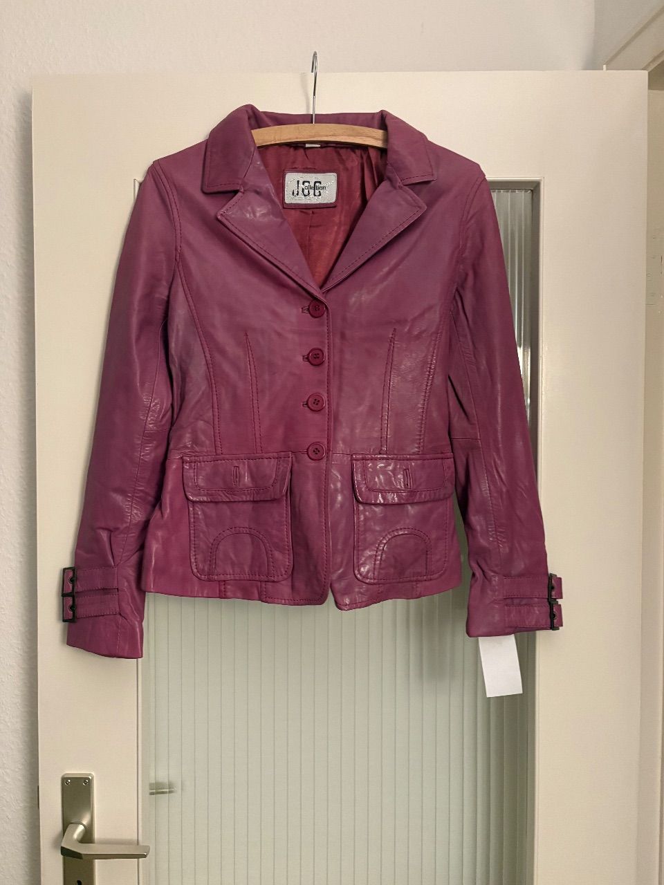 Jcc  Echtlederjacke | Neu mit Etikett | Pink | Gr. 38 Size 38