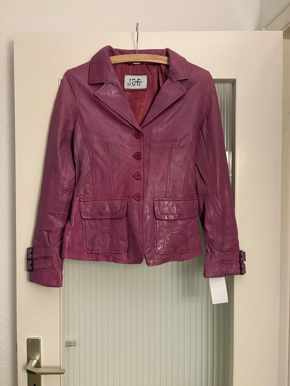 Echtlederjacke | Neu mit Etikett | Pink | Gr. 38