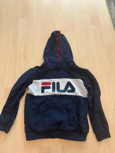 FILA FILA Hoodie Kinder Gr. 122–128 Dunkelblau Weiß Rot Size 122