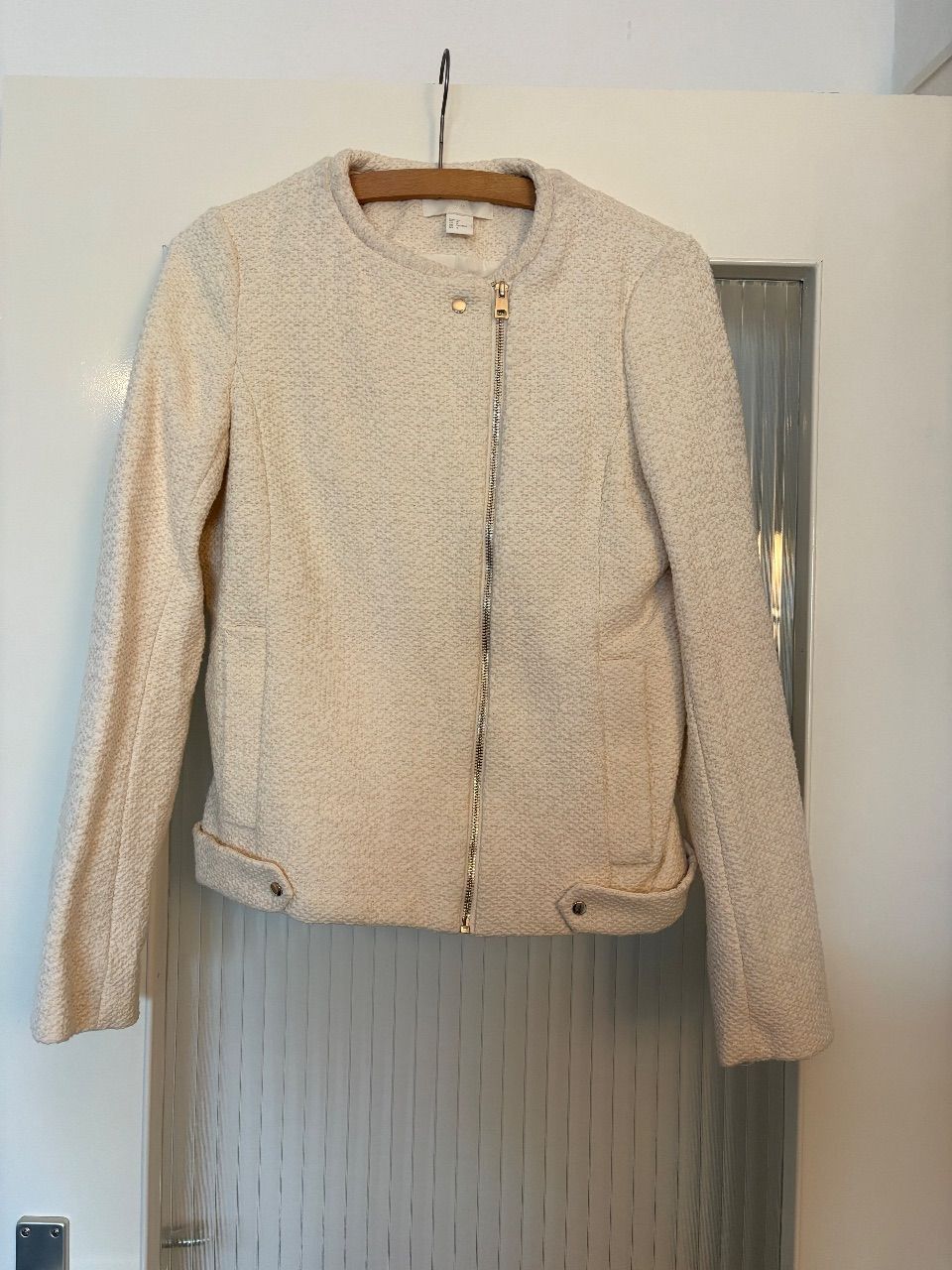 H&M H&M Übergangsjacke Creme Beige S – neu ohne Etikett Size S