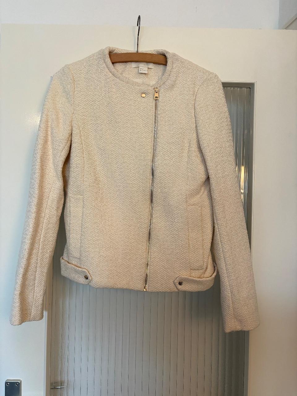 H&M Übergangsjacke Creme Beige S – neu ohne Etikett