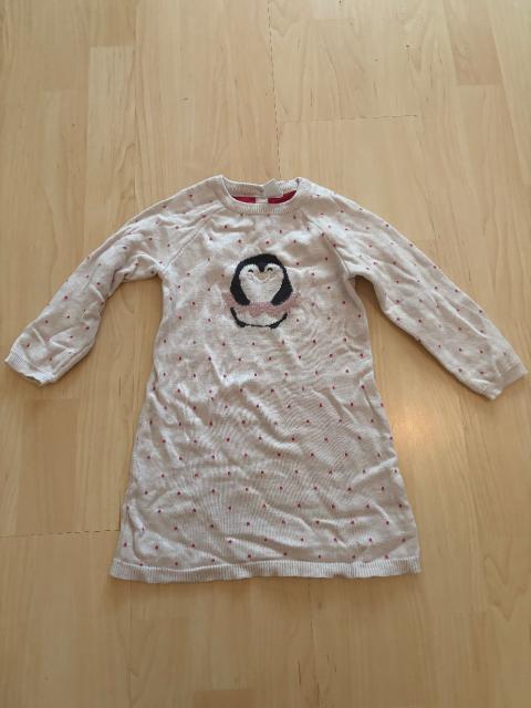 Topomini Topomini Strickkleid Gr. 98 Pinguin Rosa Beige Size 98