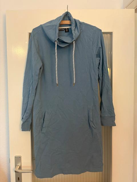 Up2Fashion UP2FASHION Sweatkleid Longpullover Blau Gr. S Size S