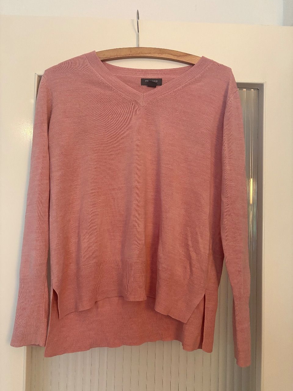 Primark Damen Pullover Rosa/Rosé Gr. L mit Knopfdetails Size L