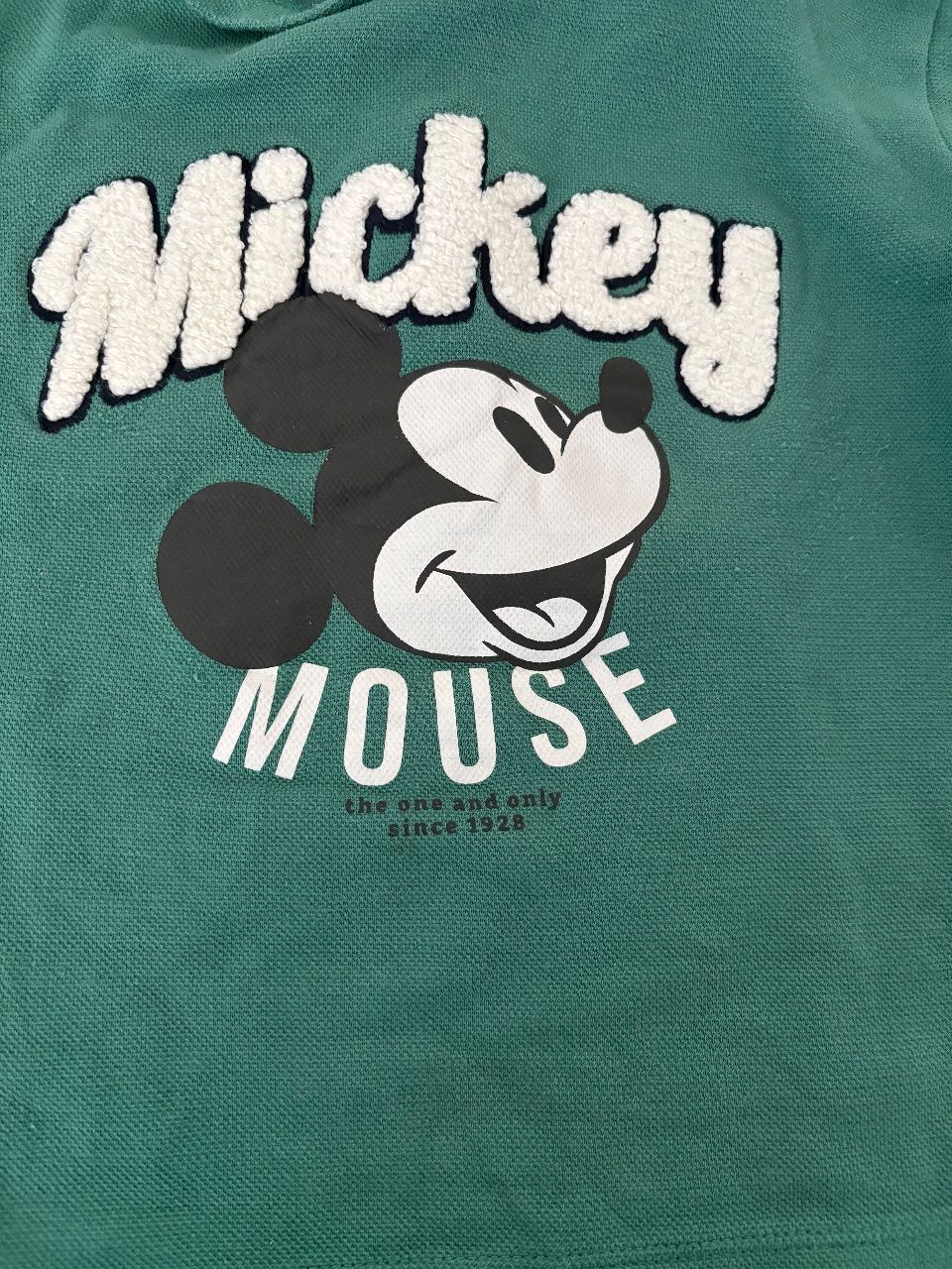 Disney C&A Disney Mickey Mouse Langarmshirt grün 92 Size 86