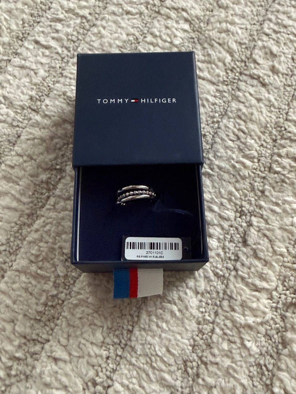Tommy Hilfiger Tommy Hilfiger Damenring Gr. 54 – Edelstahl mit Schmucksteinen
