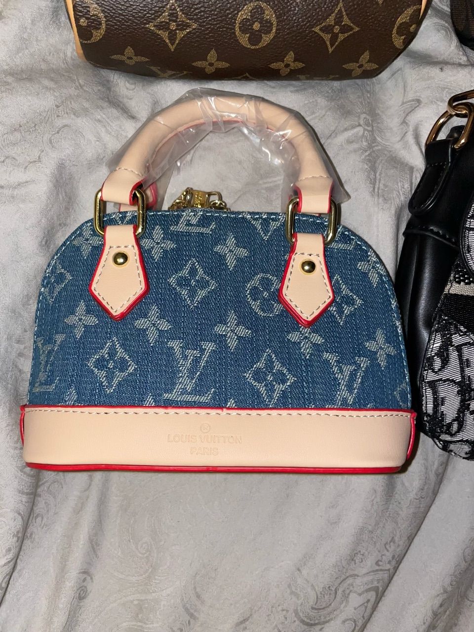 Ohne Marke Lv Alma denim mini Tasche 