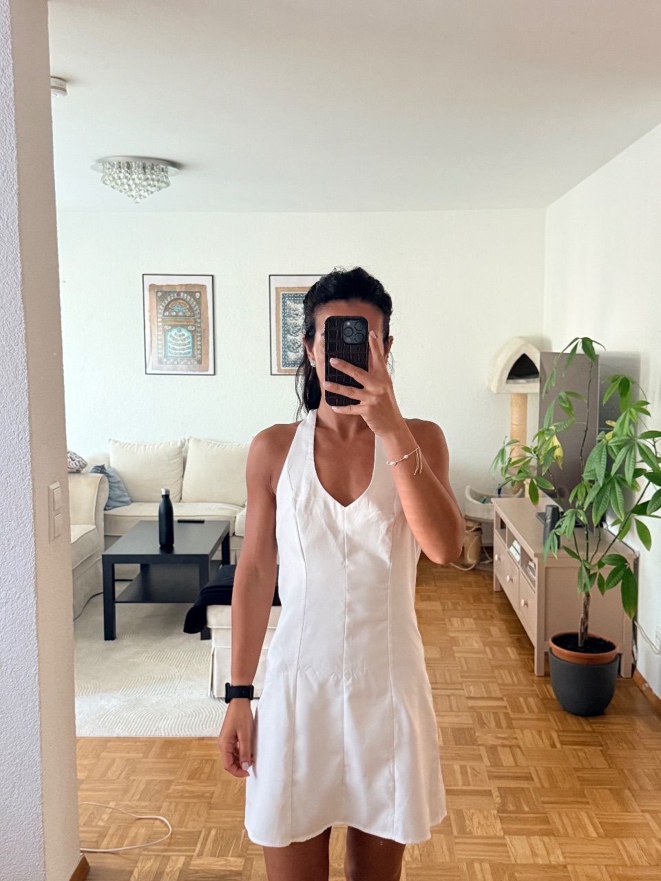 SHEIN  Weißer Sommerkleid  Size S