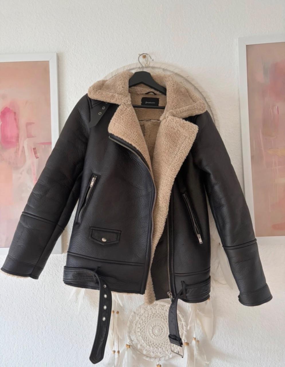 Biker Jacke mit fell