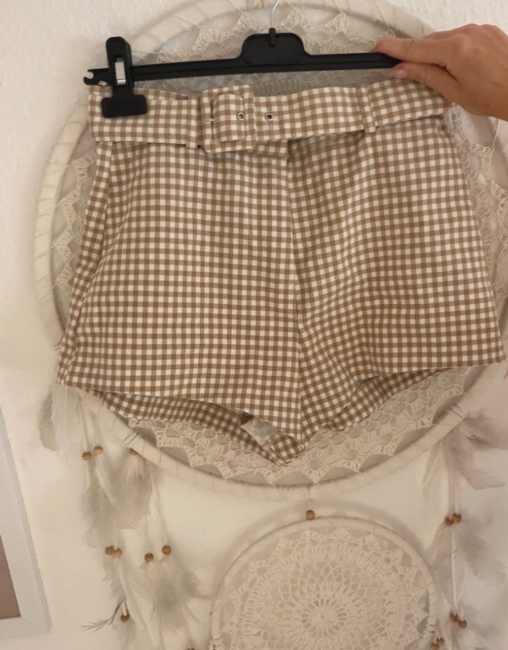 Zara Karierte kurze hose Size M