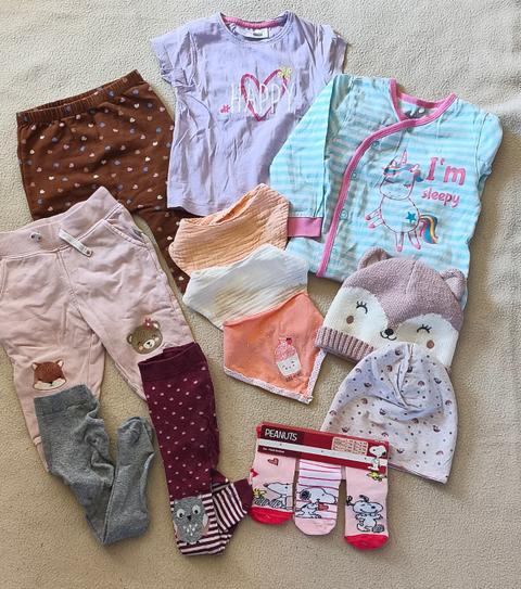Verschiedene Bekleidungsset Bekleidungspaket Baby Mädchen Size 74