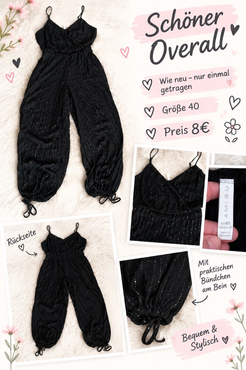 New Yorker  Overall Glitzer  Size 40