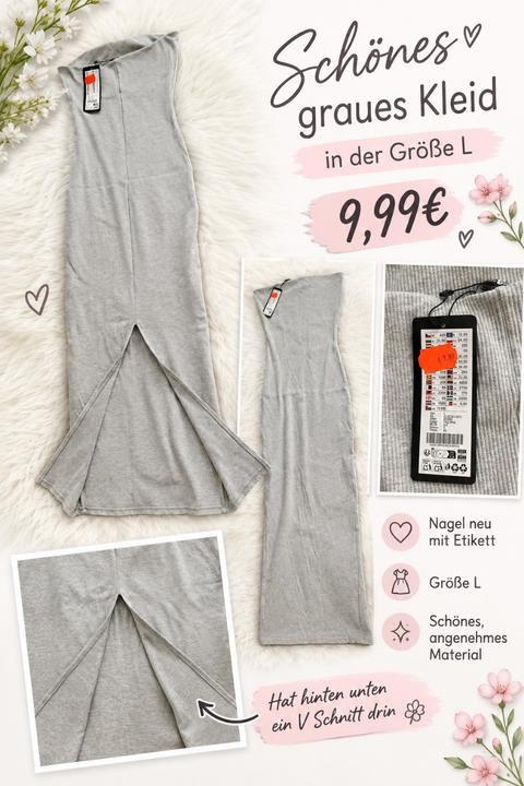 Graues schönes Kleid