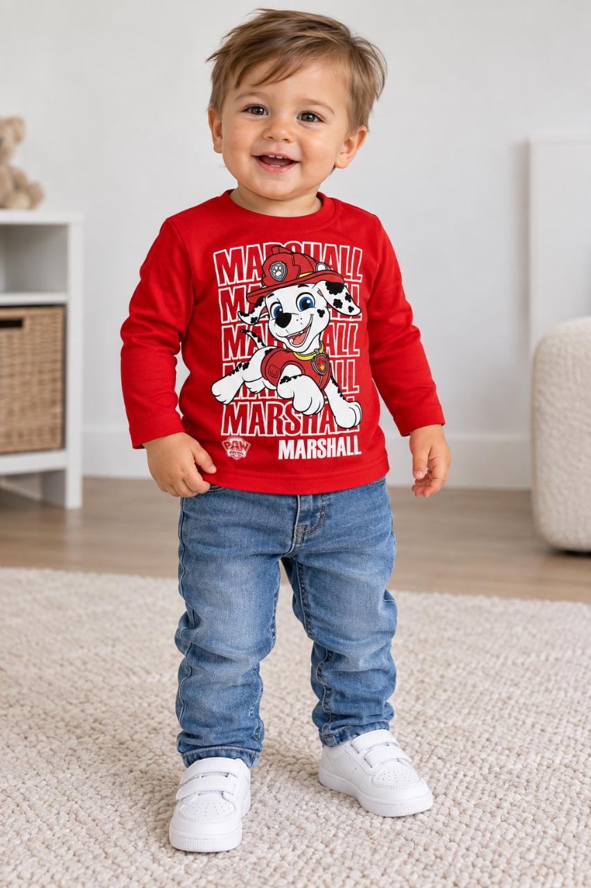 Kinder jungen Pullover, 92, rot PAW Patrol