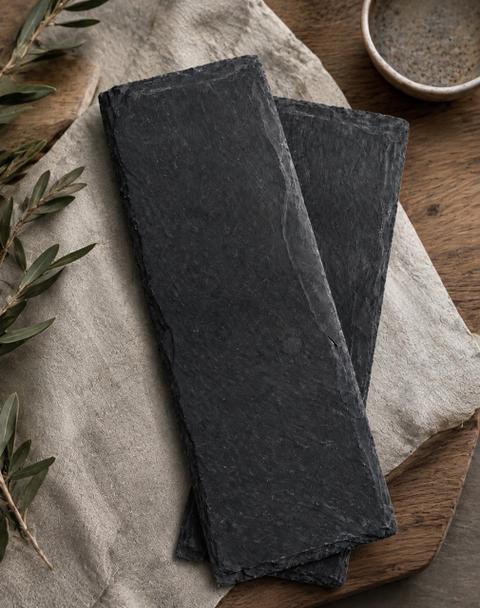 Ohne Marke 2x schieferplatten Servier Platten Natur Stein