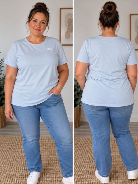 Kappa Damen Tshirt xl hellblau Size XL