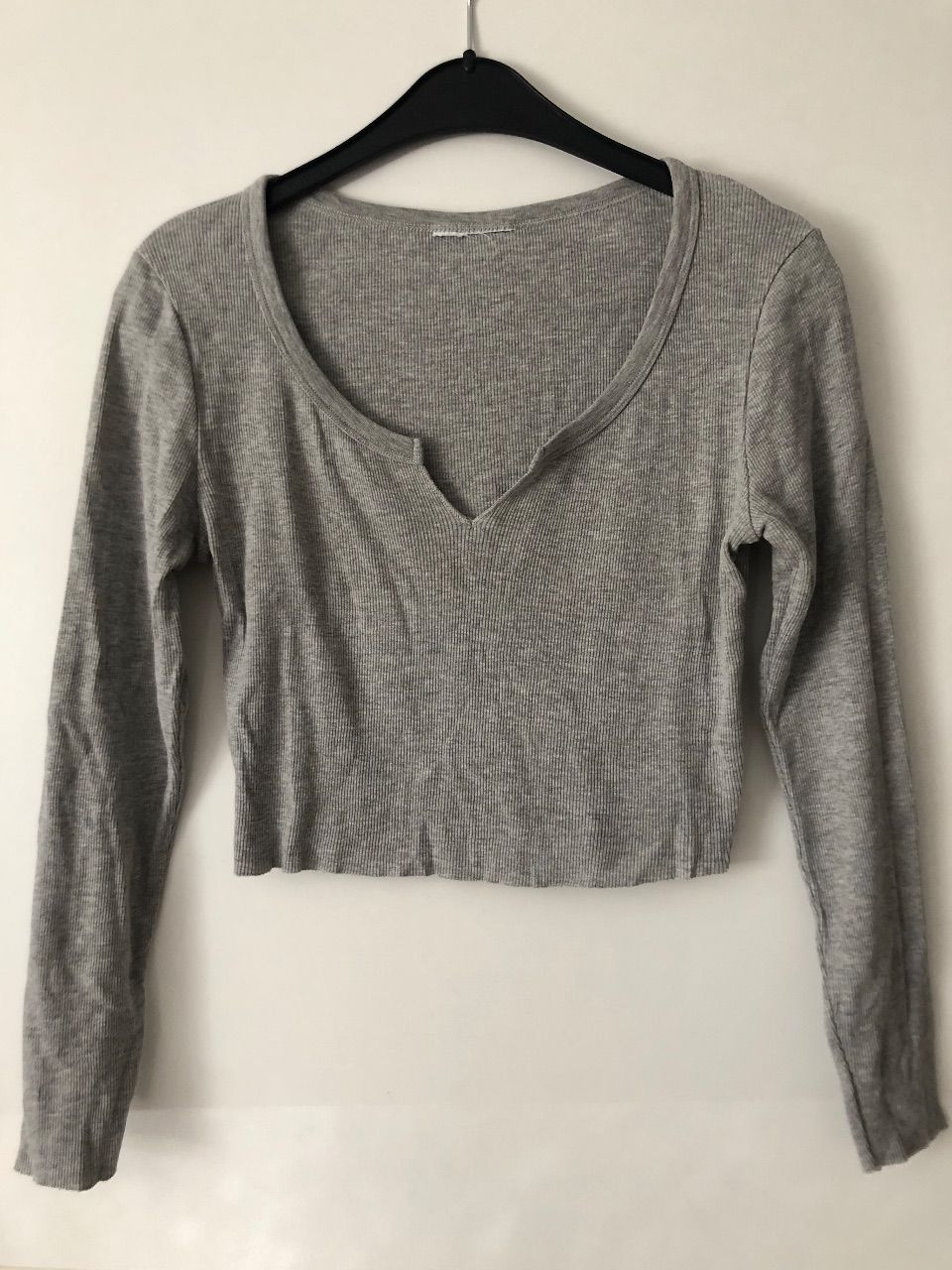 Topshop Crop Top cropped bauchfrei Oberteil einfarbig Ausschnitt Size M