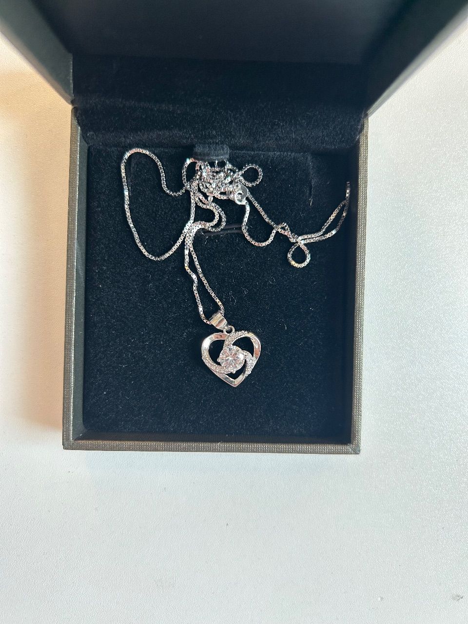 B.Catcher Herz kette silber mit steinchen