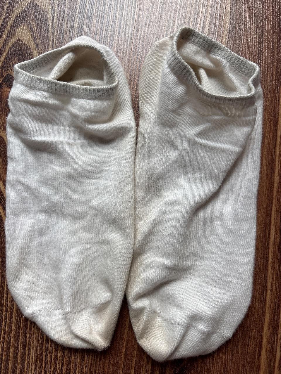 Getragene Socken