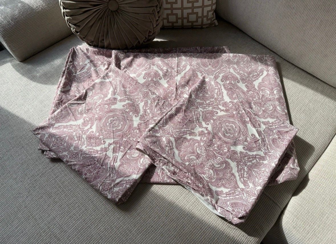 Ikea Bettwäsche Set 4 teilig weiß Flieder rosa neuwertig 