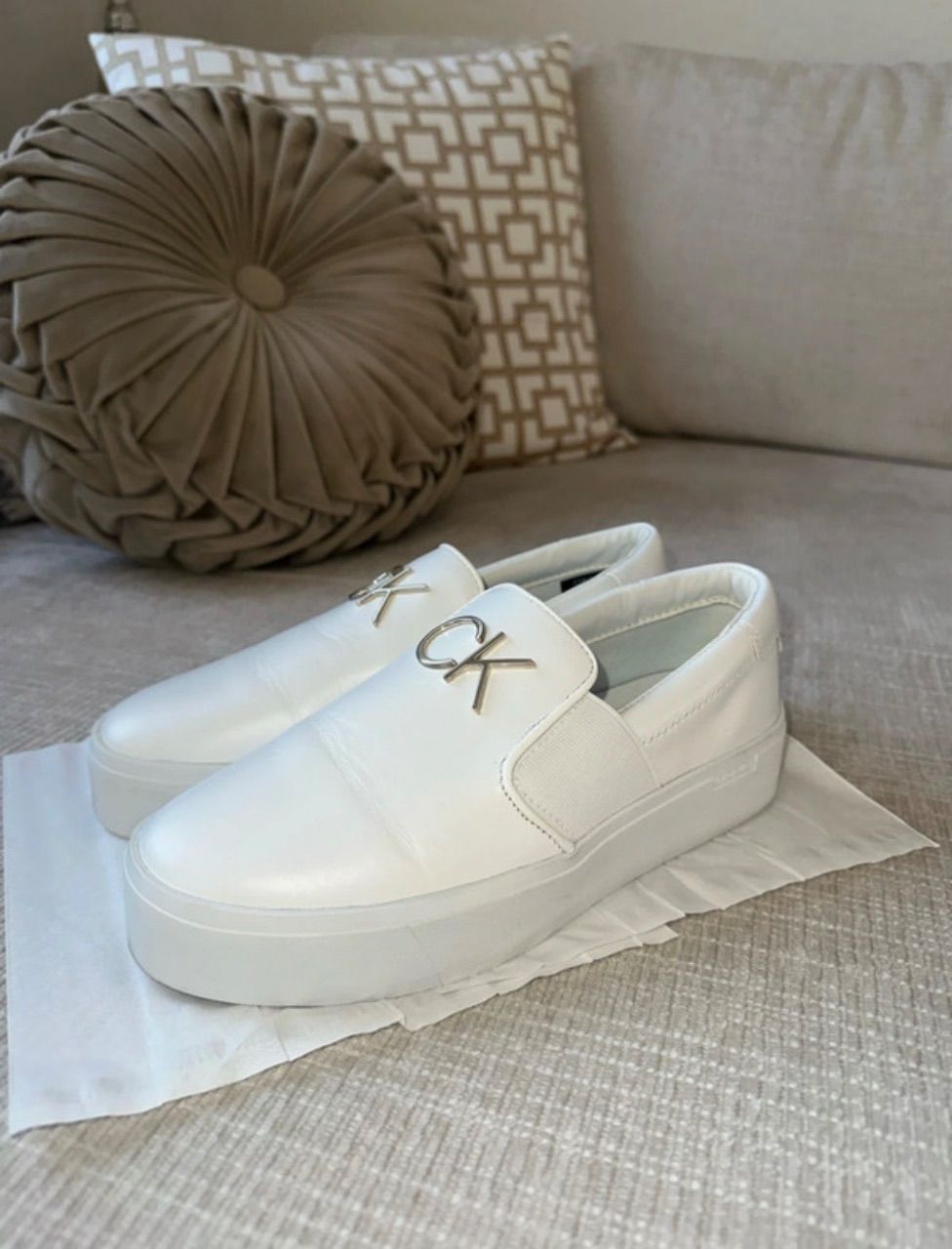 Calvin Klein Calvin Klein Sneaker Slipper weiß Größe 37 neuwertig  Size 37