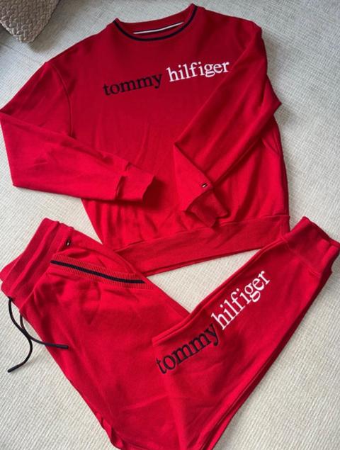 Tommy Hilfiger Set Anzug Jogger rot Größe XS