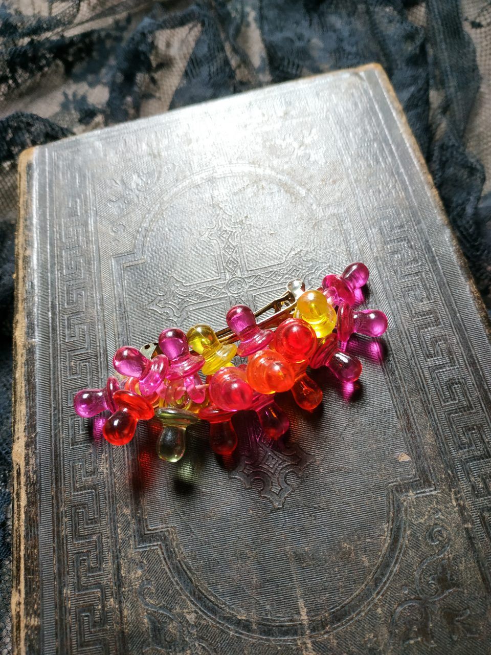 Vintage Vintage 80s 90s kleine Haarspange Schnuller