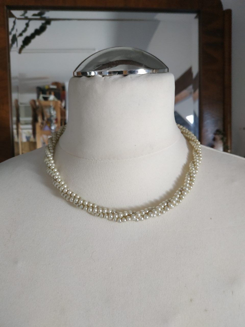 Vintage Vintage Perlen Halskette 3fach Eleganz Zeitlos