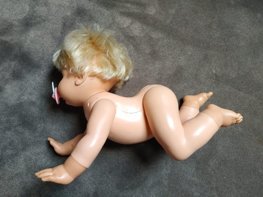 Vintage Hasbro 1989 Oopsie Baby Kabbel Puppe voll Funktionsfähig
