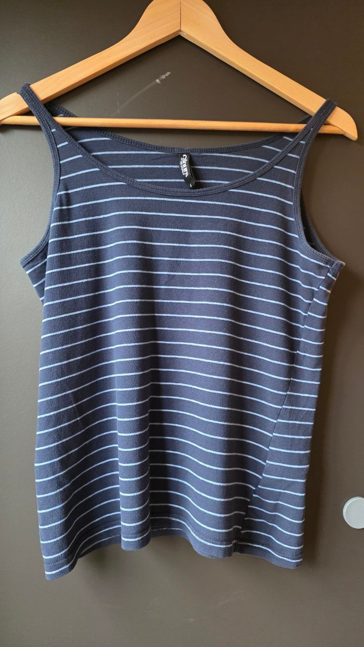 Colours of the World blau gestreiftes Tanktop Size L