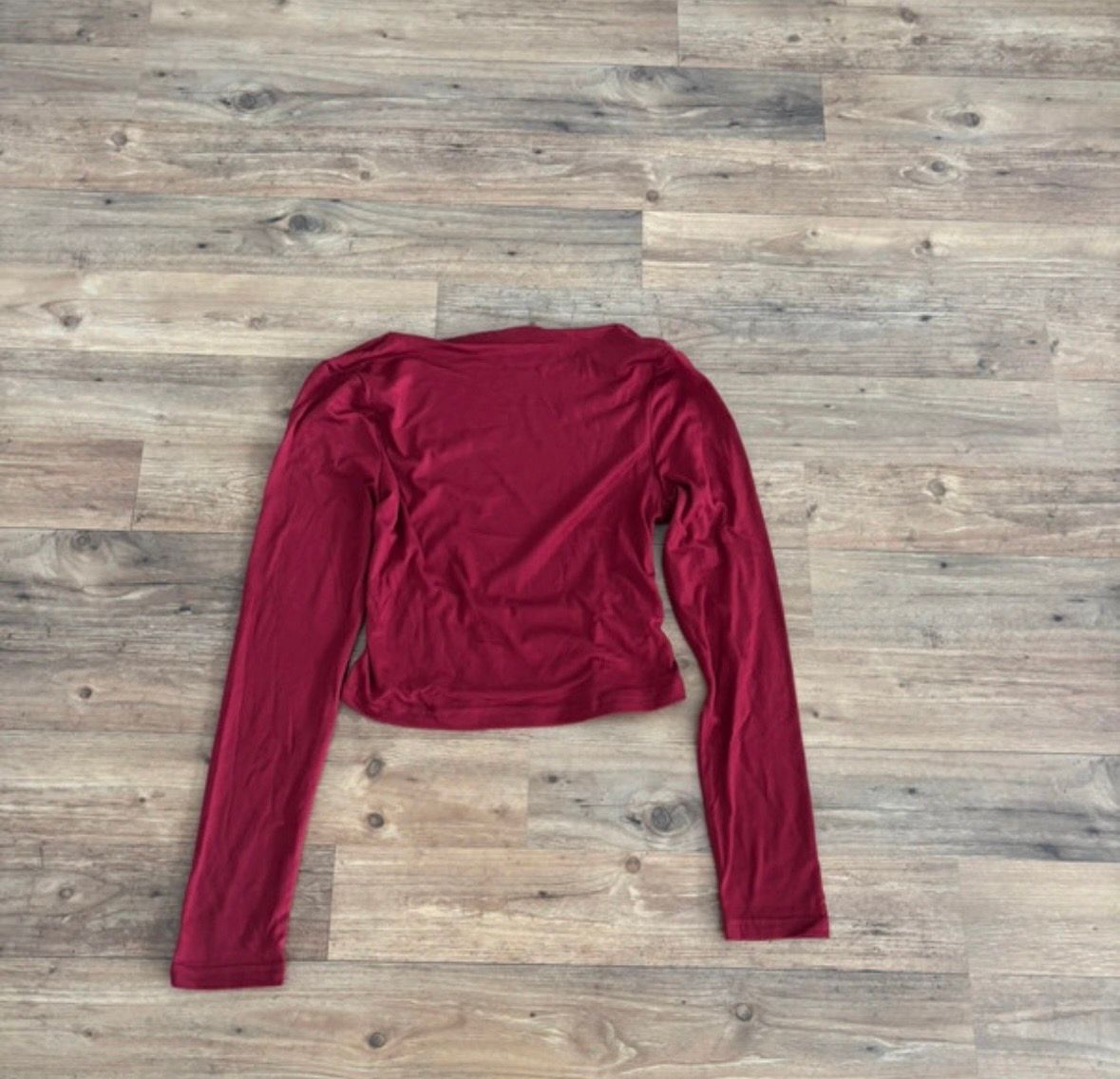 Ohne Marke Rückenfreies Langarm Shirt  Size M
