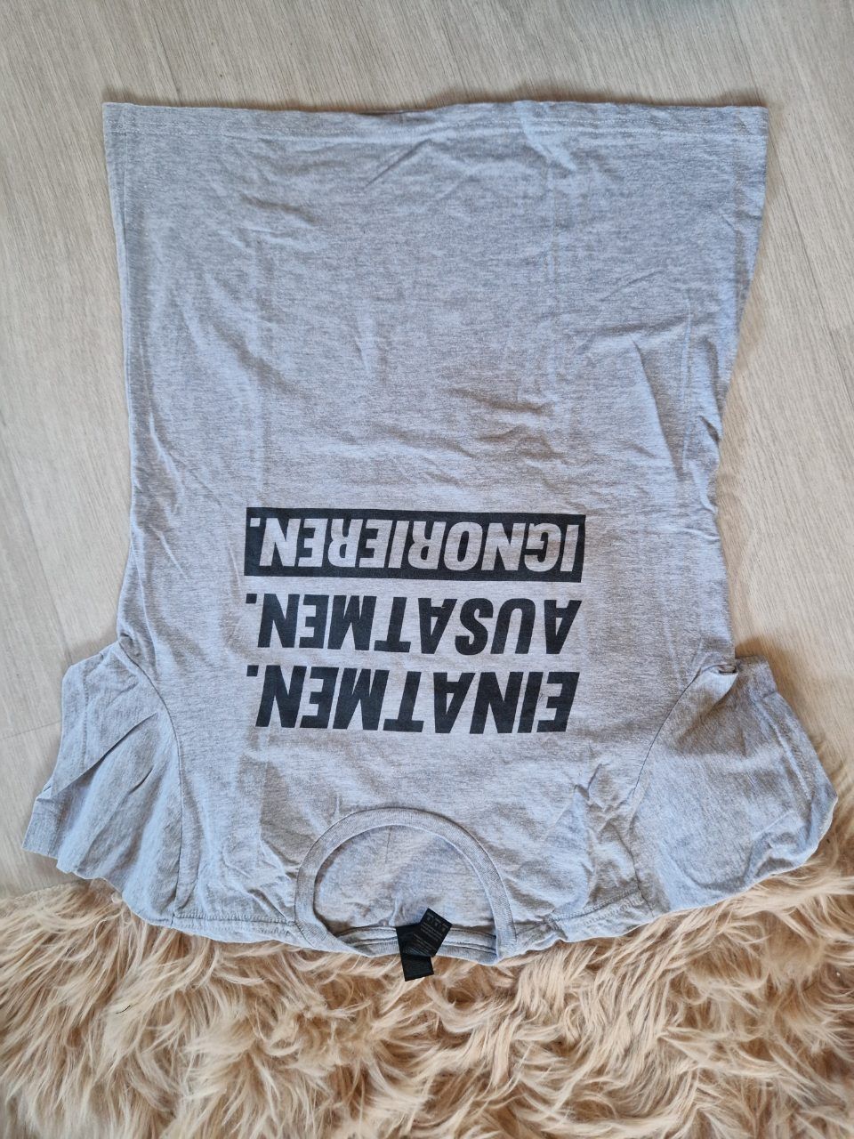 no logo Einatmen ausatmen sprüche Shirt Top Size M