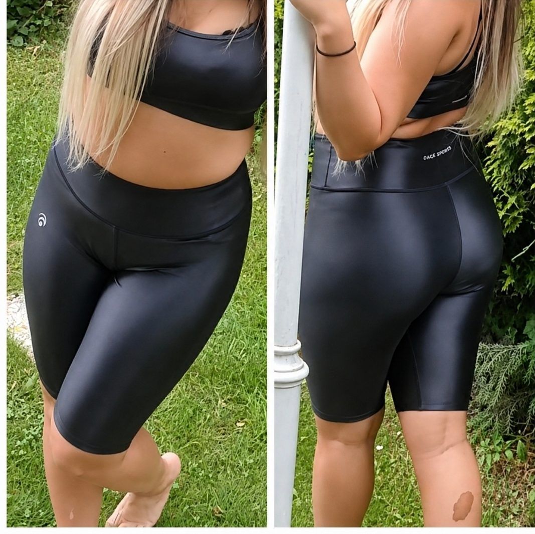 oceansapart Oceansapart Shiny Radlerhose shorts leggings shapewear activewear hose Size S