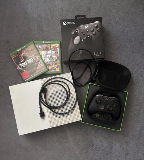 Xbox Xbox One S 1TB + Elite Controller Series 2 (OVP) + Call of Duty & GTA V