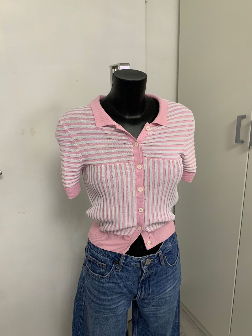 Zara  Zara Oberteil Top Strick Strickjacke Pink Bluse Size M