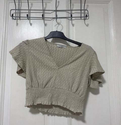 Pigalle Beige Bluse in L Size L