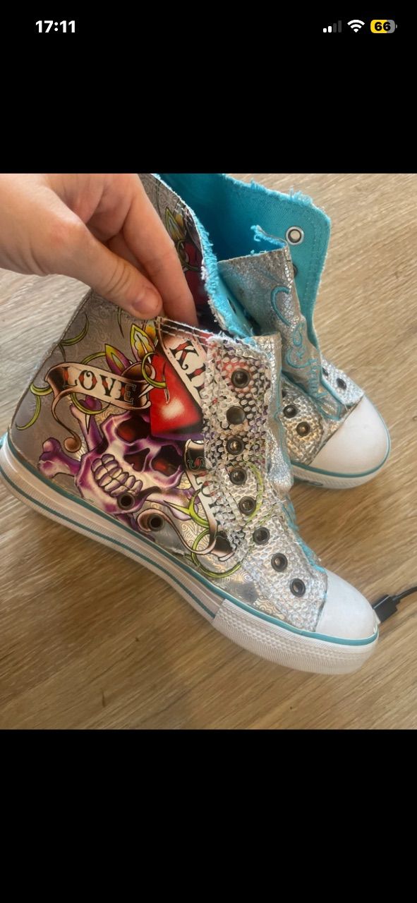 Ed Hardy Ed Hardy Converse  Size 38
