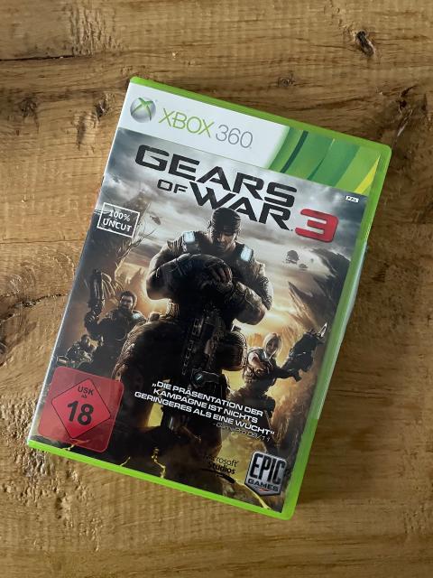 GoW Xbox 360 Gears of War 3 sehr gut erhalten, keine Kratzer