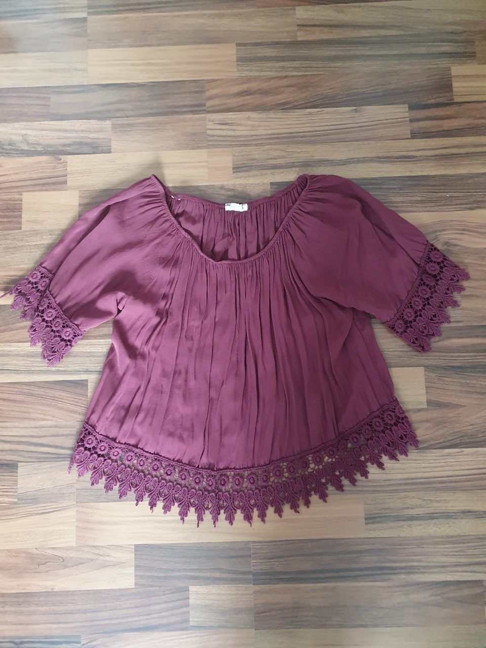 Ohne Marke Bluse mit Spitze  Size S