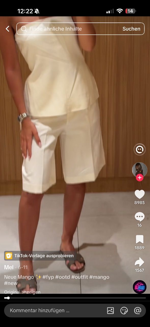 Mango Bermudashorts Beige Mango Size M