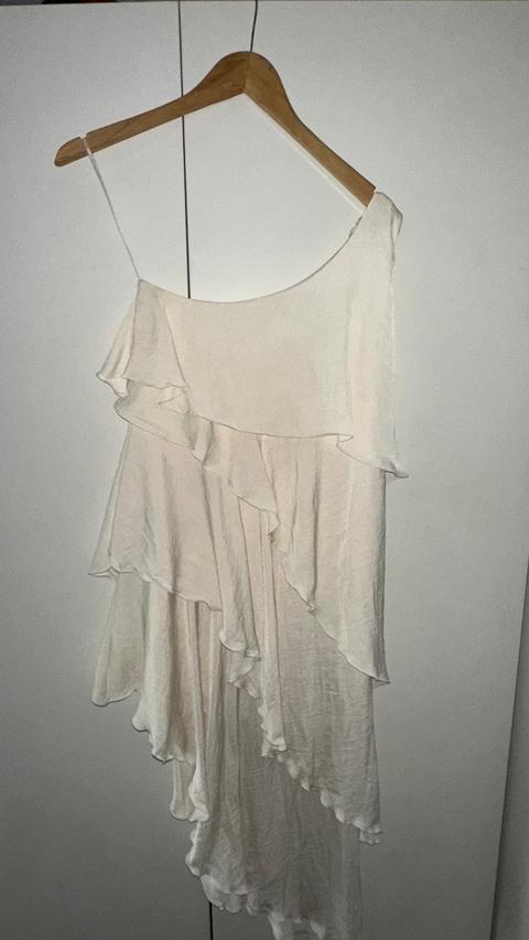 Zara Zara asymmetrisches Volant-Kleid Size XS