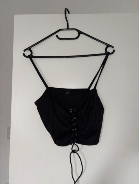 Shein 2-teiliges schwarzes Set – Crop Top & Rock Size L