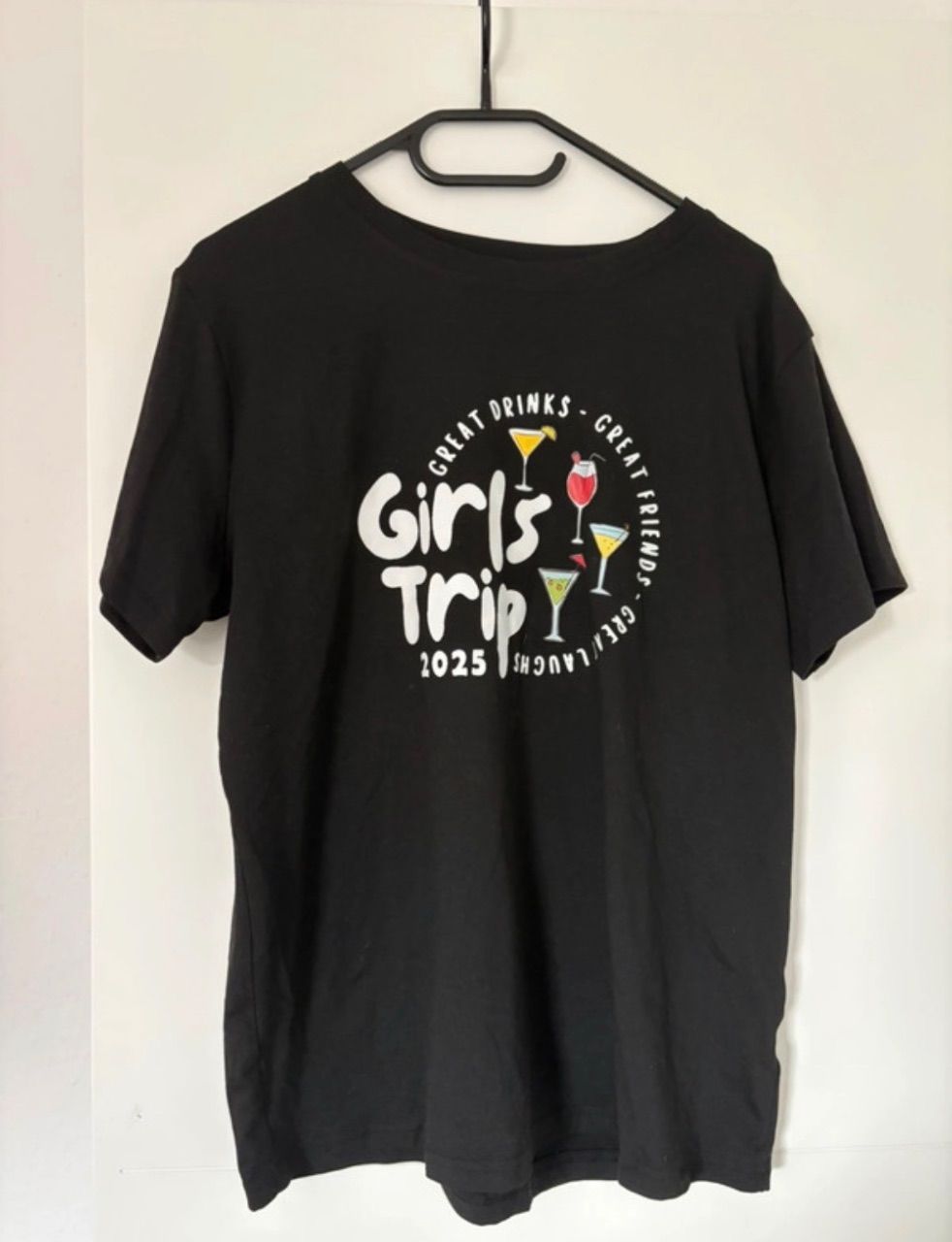 Ohne Marke Schwarzes Girls Trip T-Shirt mit Print Size L