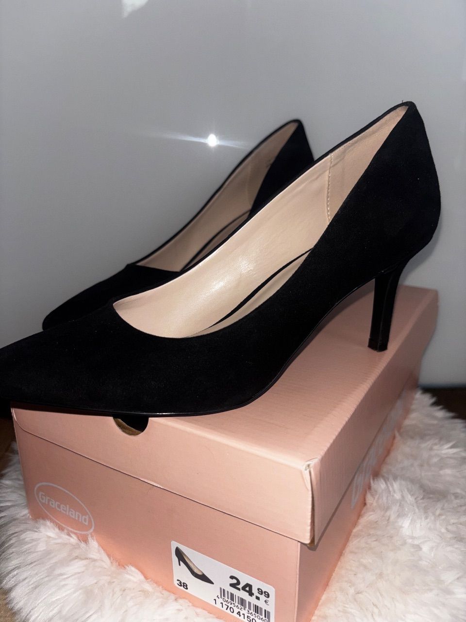 Graceland  Schwarze Graceland Pumps in Gr.38 - 1x getragen Size 38