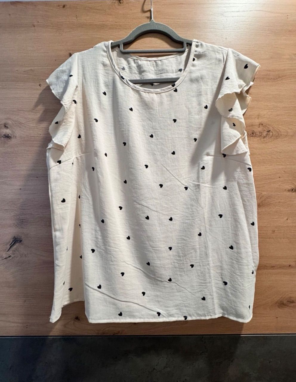 Shein Bluse mit Herz Muster  Size L