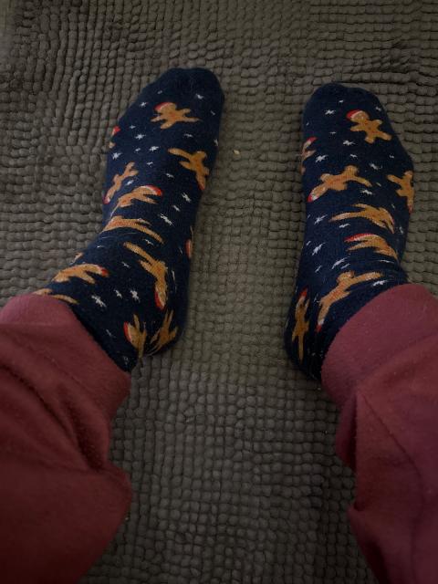 Getragene Socken