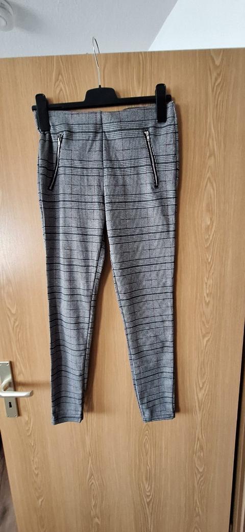 Janina Karierte Stoffhose Size M